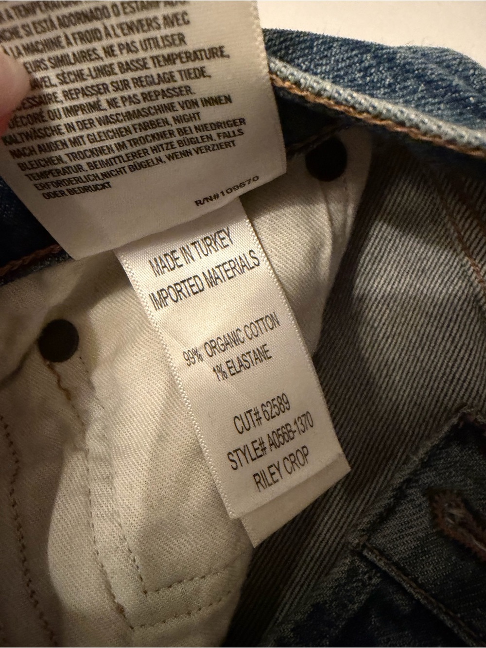Agolde Riley High Rise Straight Crop Jeans - Picture 6 of 7